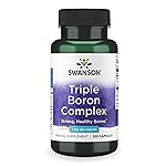 Swanson Triple Boron Complex - Bone Health and Joint Support Mineral Supplement - Citrate, Aspartate, Glycinate (250 Capsules)