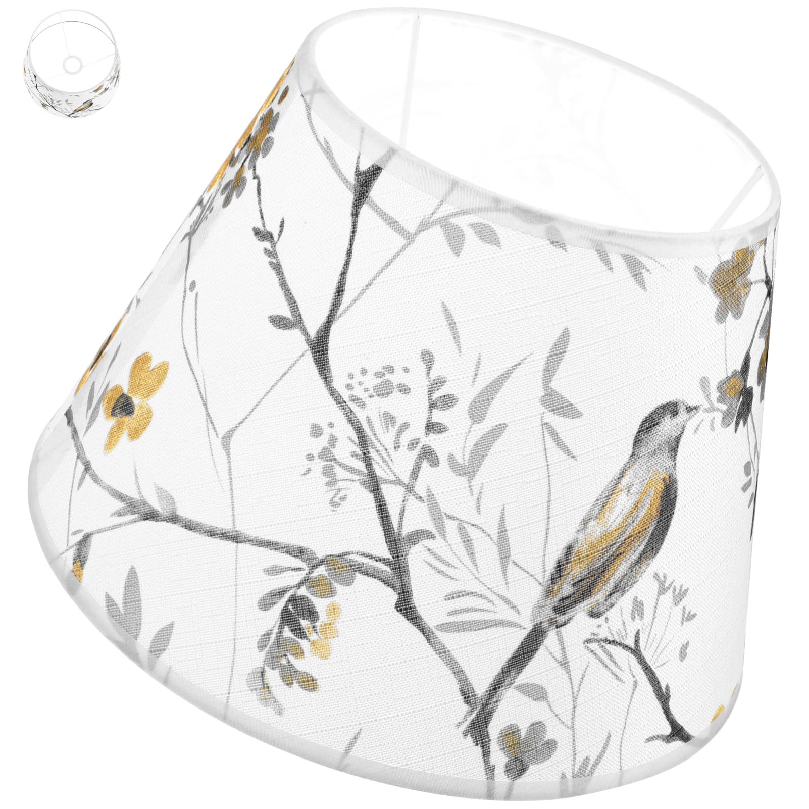 Abat-jour Tissu Fleuri Décoratif Pour Lampe De Bureau Accessoire Élégant Pour Lampe De Table Abat-jour De Remplacement