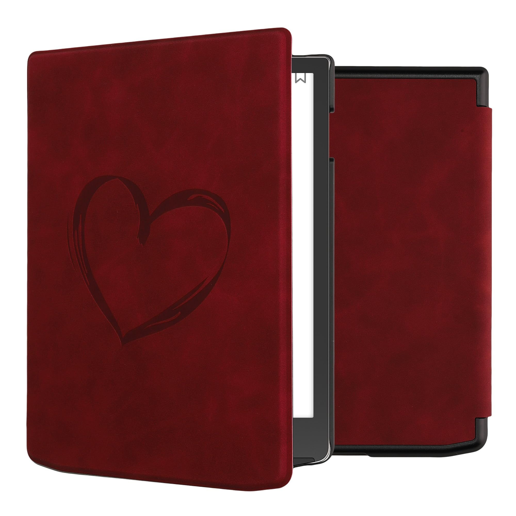 Kwhmobile Klapphülle Für Pocketbook/Vivlio EReader – Canvas Case Mit Handschlaufe In Dunkelblau