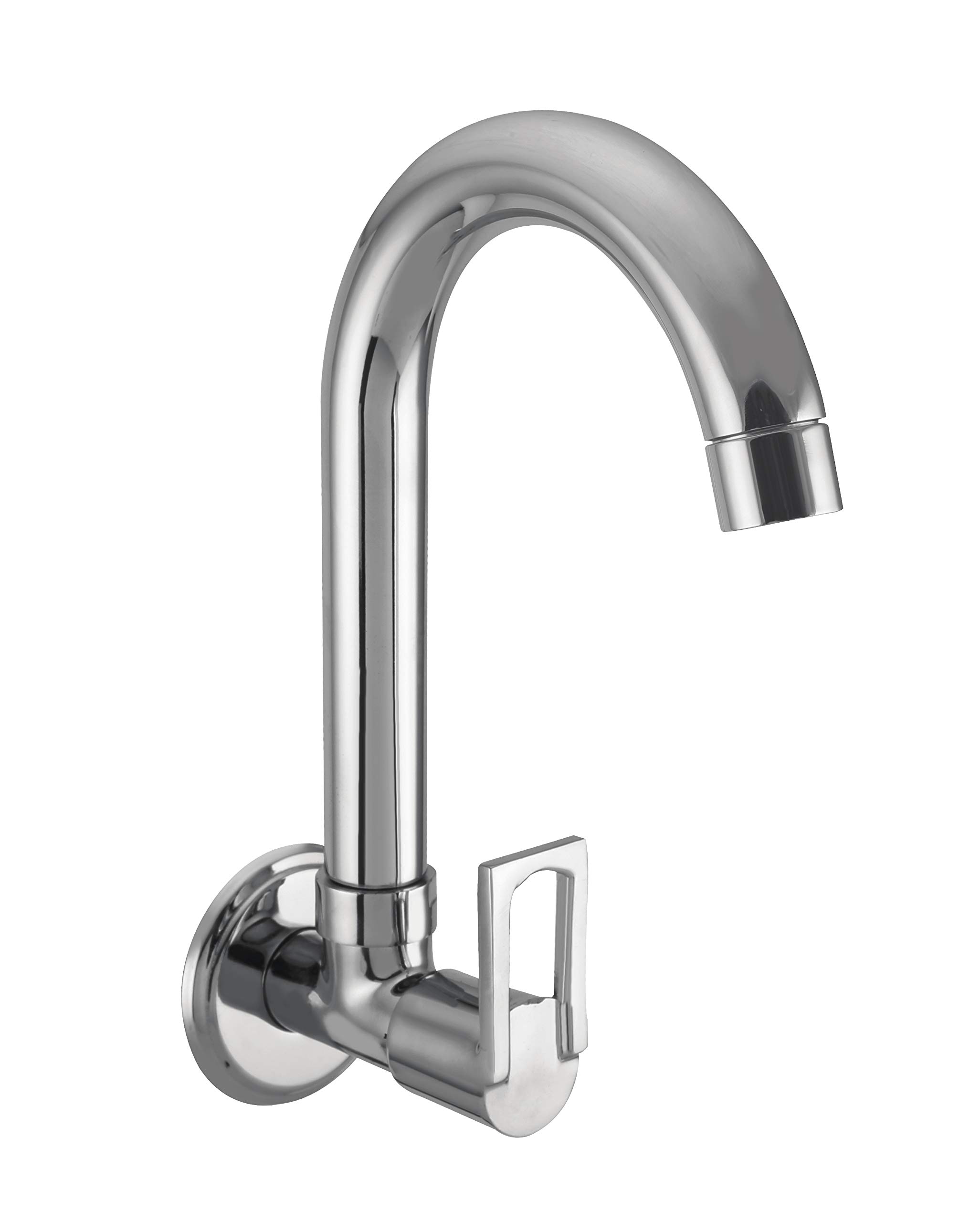 10x SQ-8744 Wall Mount Metal, Brass, Stainless Steel, Ceramic Kitchen Sink Tap (Silver, Chrome Finish) (B07Z88MZSP) Amazon Price History, Amazon Price Tracker