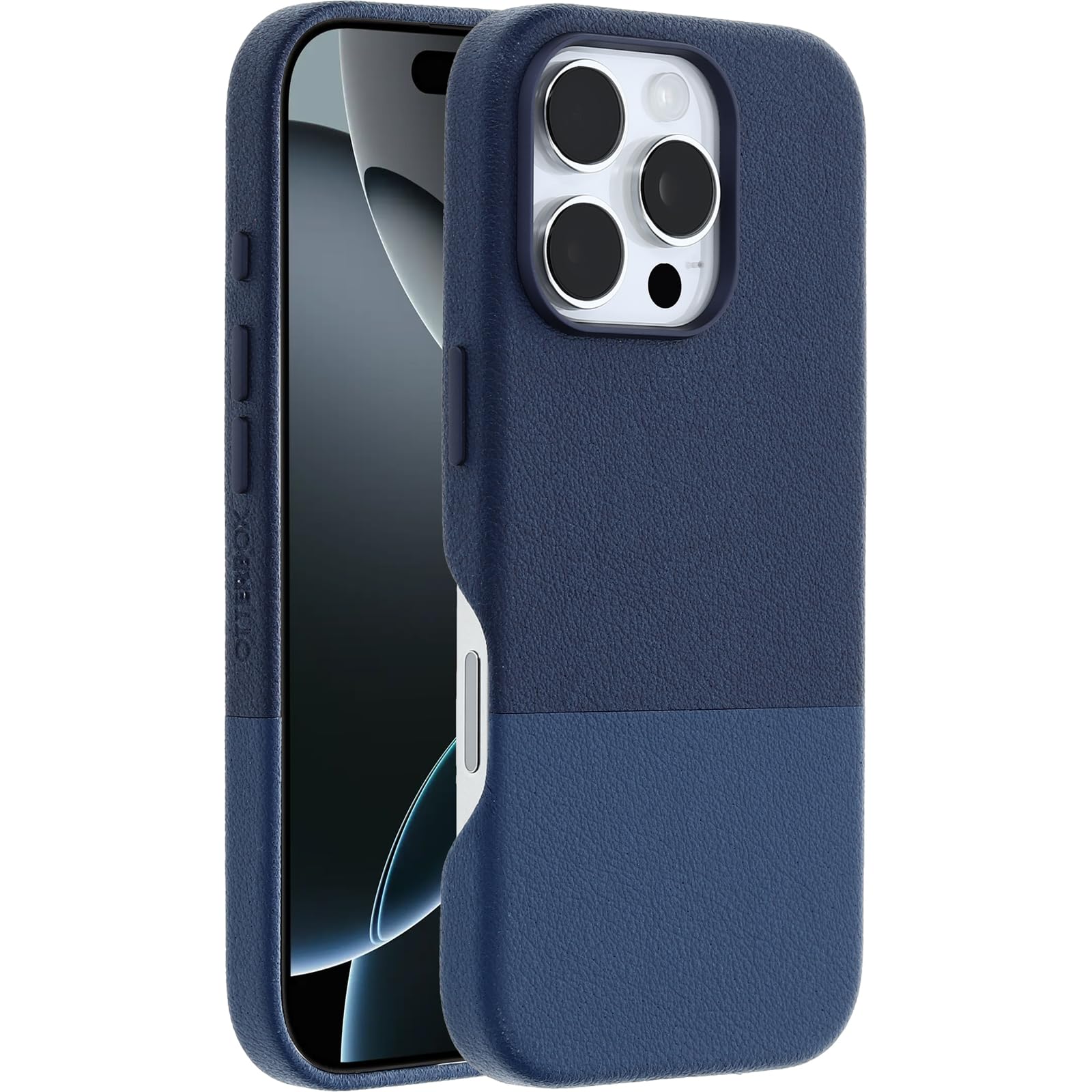 OtterBox Leather Alternative MagSafe Etui do iPhone 16 Pro, Azure Oasis | Odporne na upadek, smukłe etui ochronne, trzykrotnie wyższa wytrzymałość niż wymagana zgodnie z normą wojskową