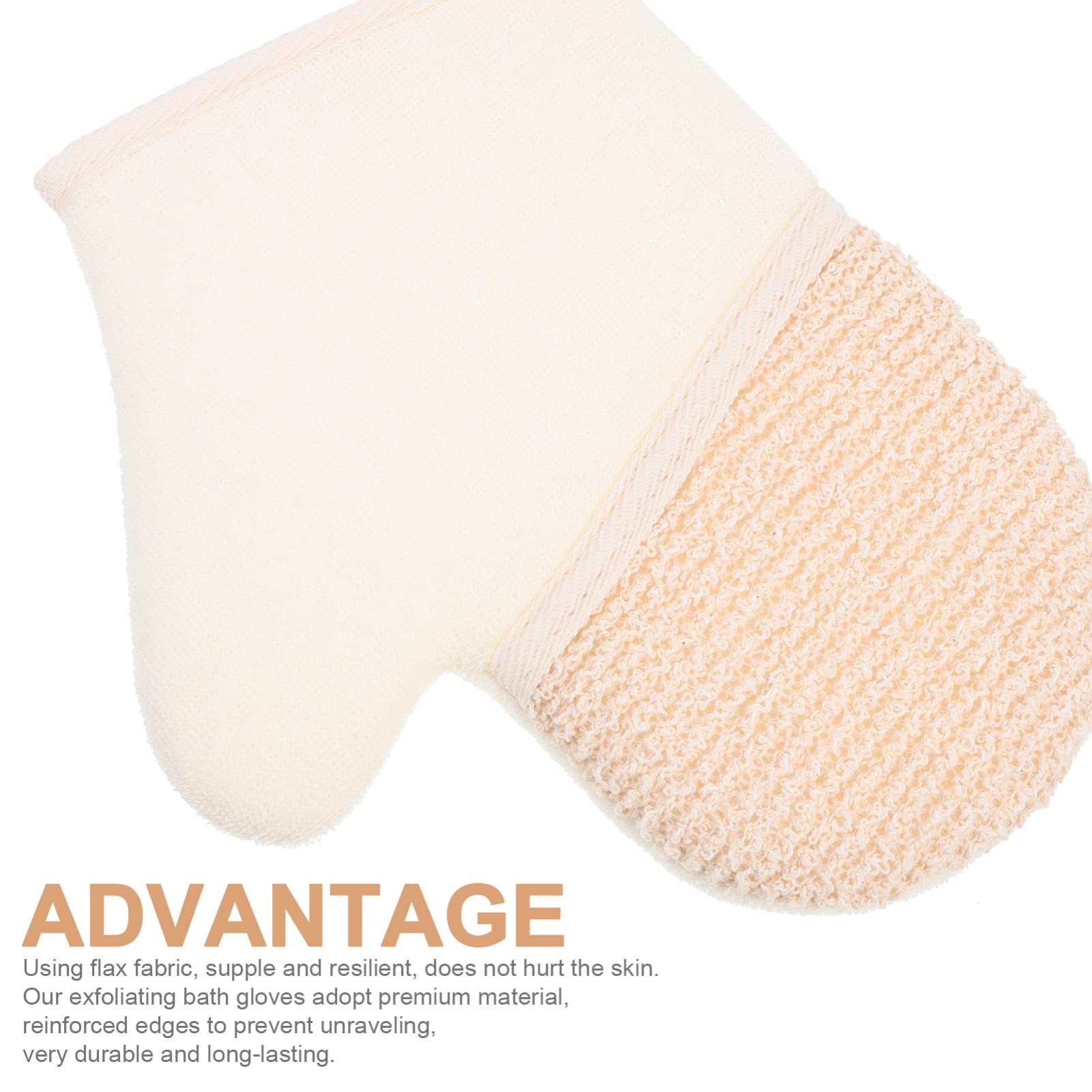 Cabilock 8piezas Guantes Exfoliantes De Resistentes De Guantes De Frotar Para Cuidado Corporal Paraiminar Células Muertas y Mejorar La Circulación Perfectos Para Spa y Uso Diario