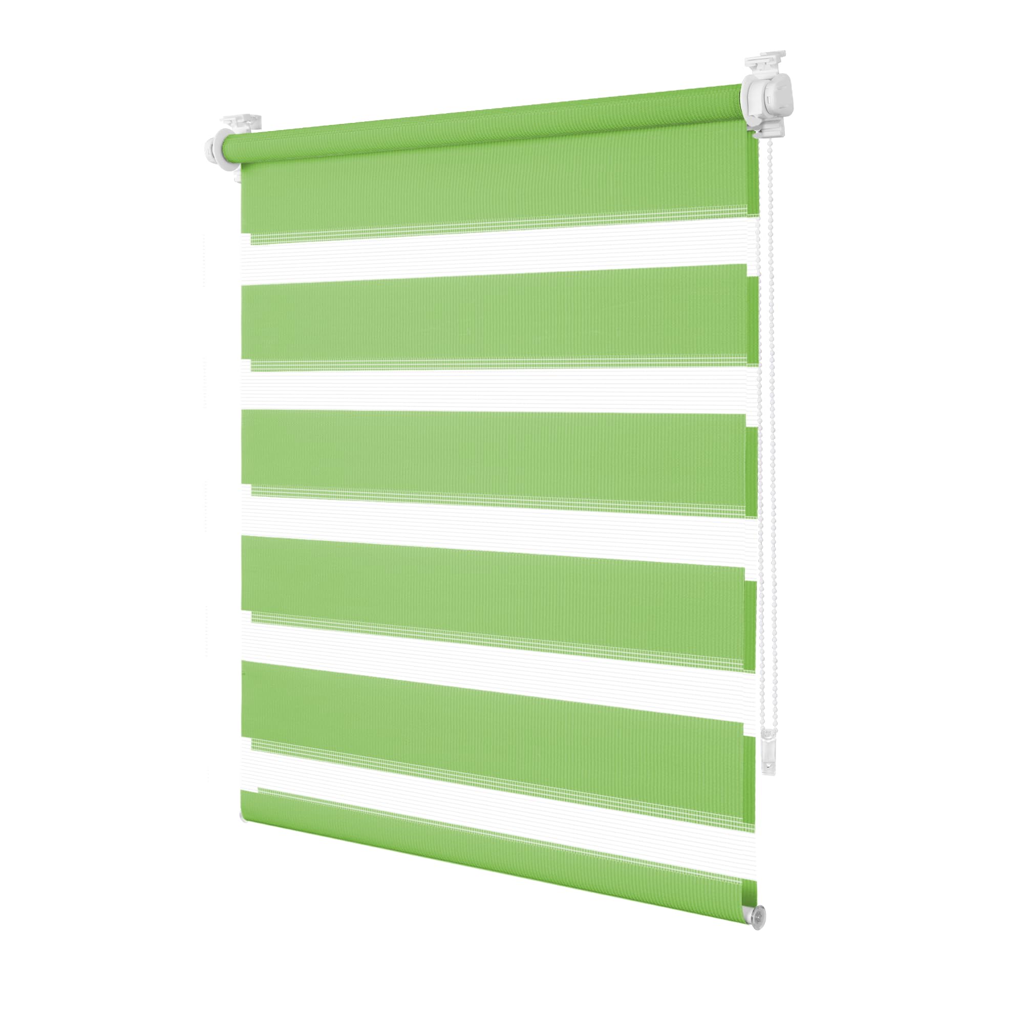 TFSKY Doppelrollo Klemmfix ohne Bohren | 100% Polyester, Lichtdurchlässig & Verdunkelnd, Rollos Für Fenster innen, Stufenlos für Wohnzimmer, Büro