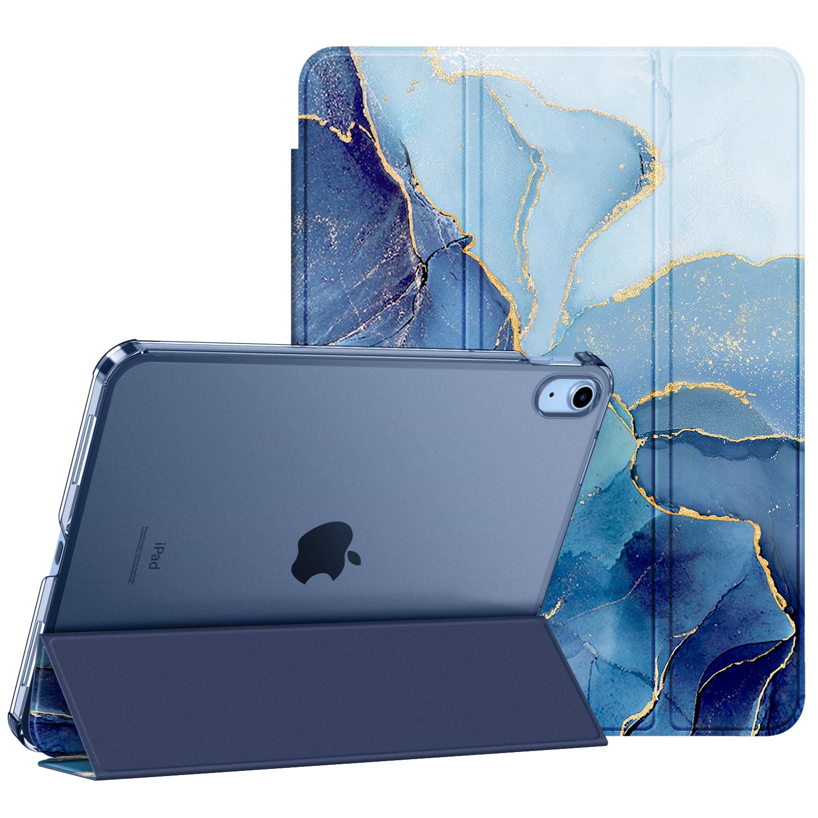 Fintie Hülle für iPad 11. Generation 2025 11 Zoll (A16), iPad 10. Generation 10.9 Zoll 2022 - Ultradünn Schutzhülle mit transparenter Rückseite Abdeckung Case Cover, Auto Schlaf/Wach,