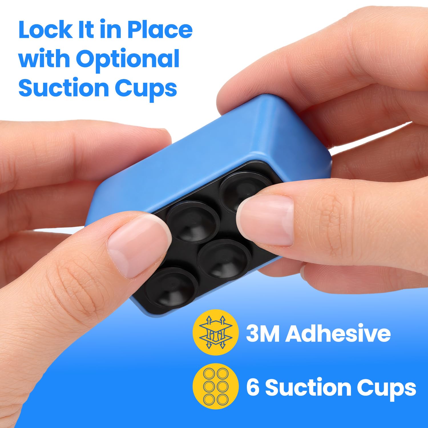 2 Pack Contact Lens Aid Holder Ventless Contact Lens Tool with Optional Suction Cups Stable Countertop Stand Fits — view 6