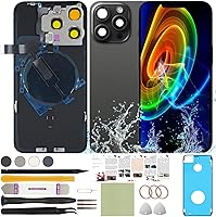 Vista 71 de Funda trasera de repuesto compatible con iPhone 11 de 6.1 pulgadas + herramientas profesionales (negro)