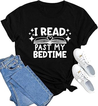 MAIHUN Womens Reading Shirt Read Lover Tshirt Bookworm Tee Top Booklover Short Sleeve