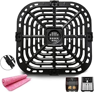 Crisper Plate Tray Rack for Instant Vortex Plus 6QT, 5.7QT Air Fryers - Premium Grill Pan Grate Insert Grid with Rubber Pieces for Gourmia GAF685 6 Quart Air Fryer