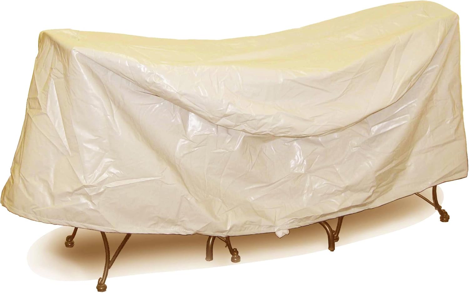 Protective Covers Weatherproof Patio Table and Chair Set Cover, 30 Inch x 36 Inch, Round Table, Tan - 1338-TN