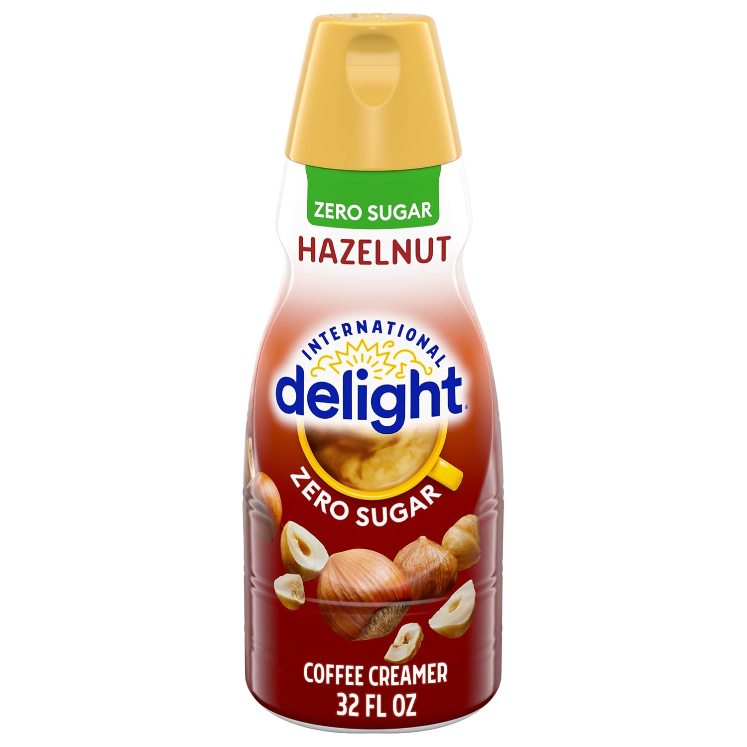 International Delight Zero Sugar Coffee Creamer, Hazelnut, Sugar-Free, 32 oz.