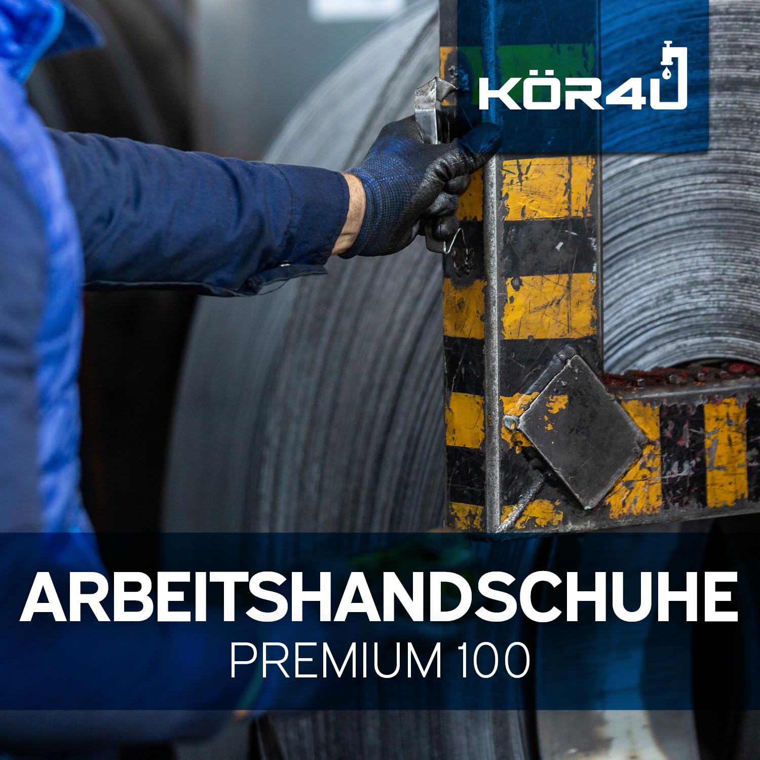 kör4u 140 Paar Arbeitshandschuhe Latex-beschichtet atmungsaktiv, guter Grip