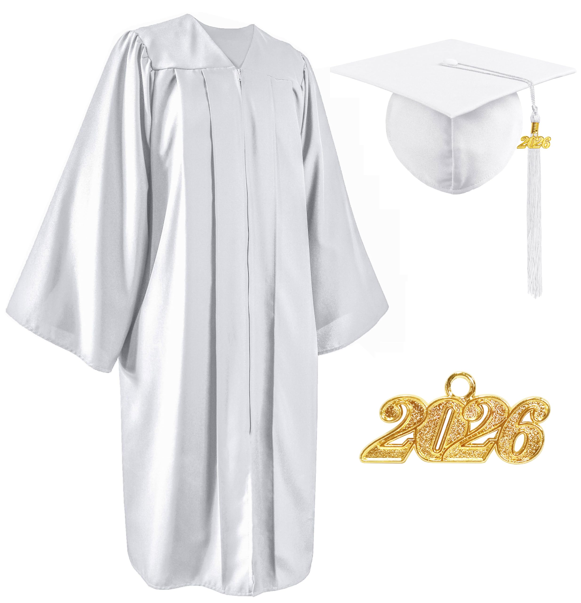 Matte Graduation Cap and Gown Set 2026 for High School and College