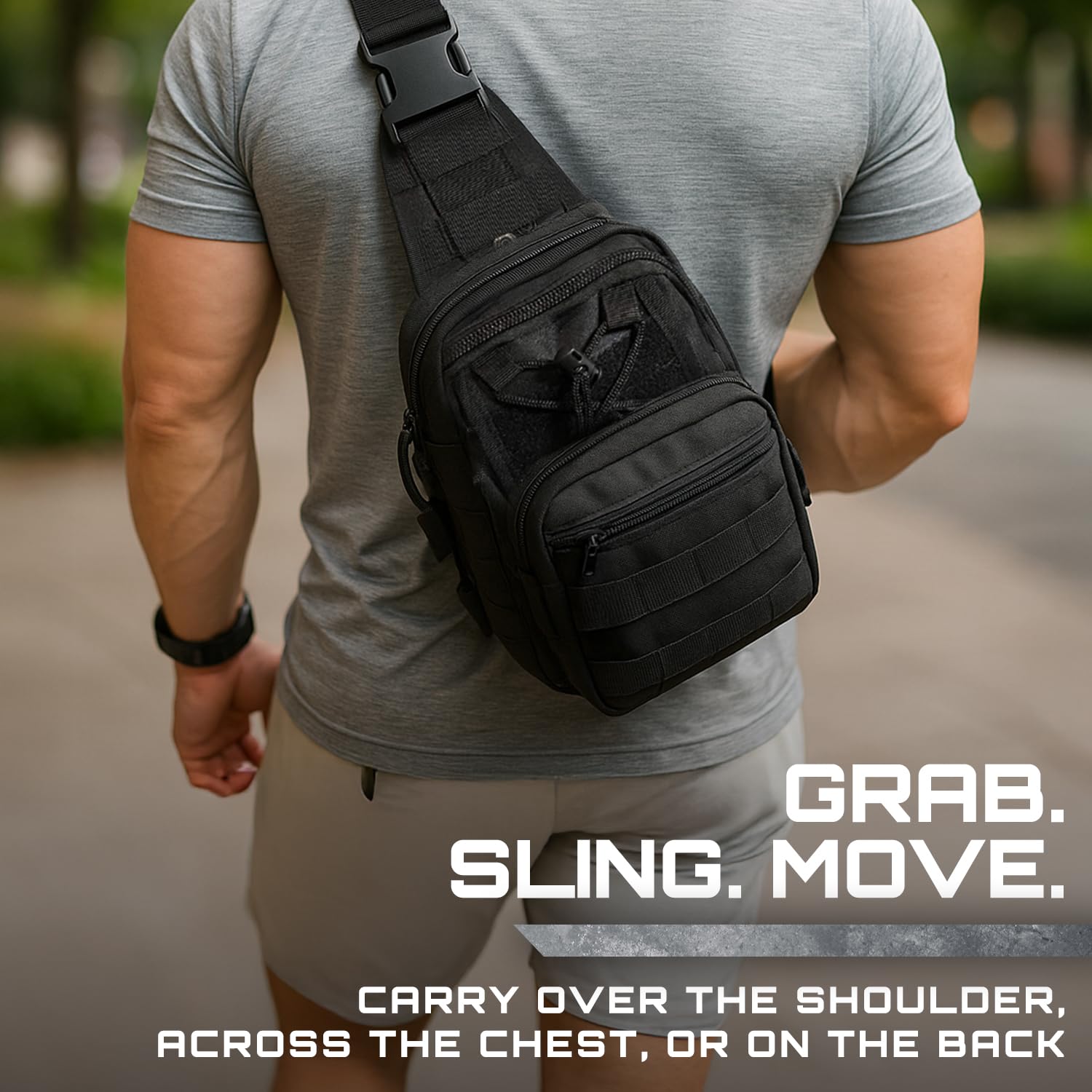 Mochila táctica compatible con MOLLE para EDC, viajes, camping, senderismo, caza, pesca y uso táctico o militar, múltiples compartimentos, bolsa de transporte oculta y rango 4