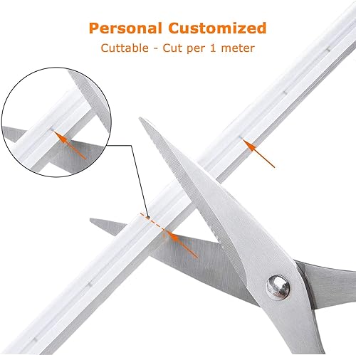 Miniatura 10 de SUCIKORIO Tira de luces LED de neón RGB de 50 pies49.2 ft, tira de luz LED flexible IP65 impermeable para dormitorio, sincronización de música,