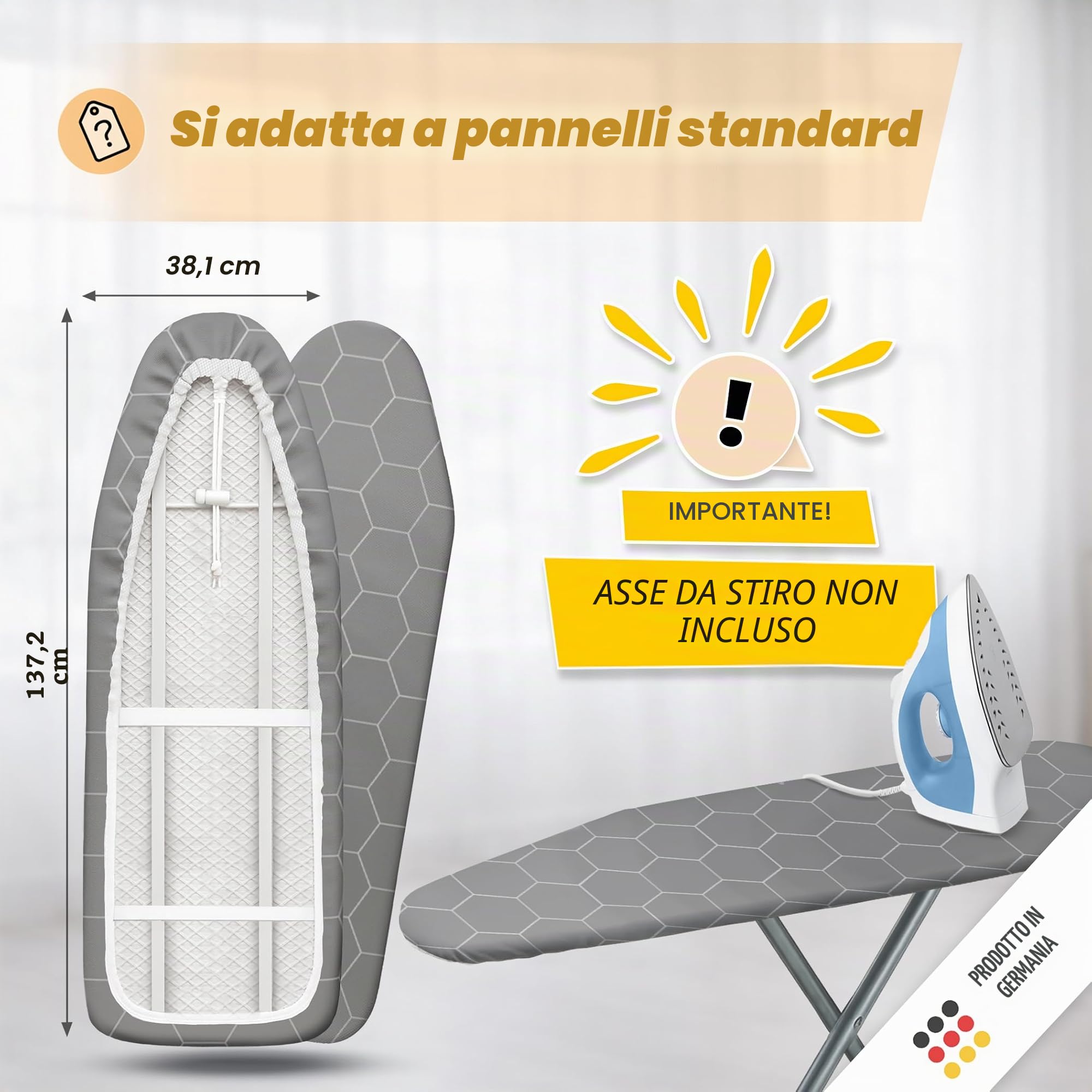arteneur Copriasse da Stiro High-Speed 120x40, Taglia M