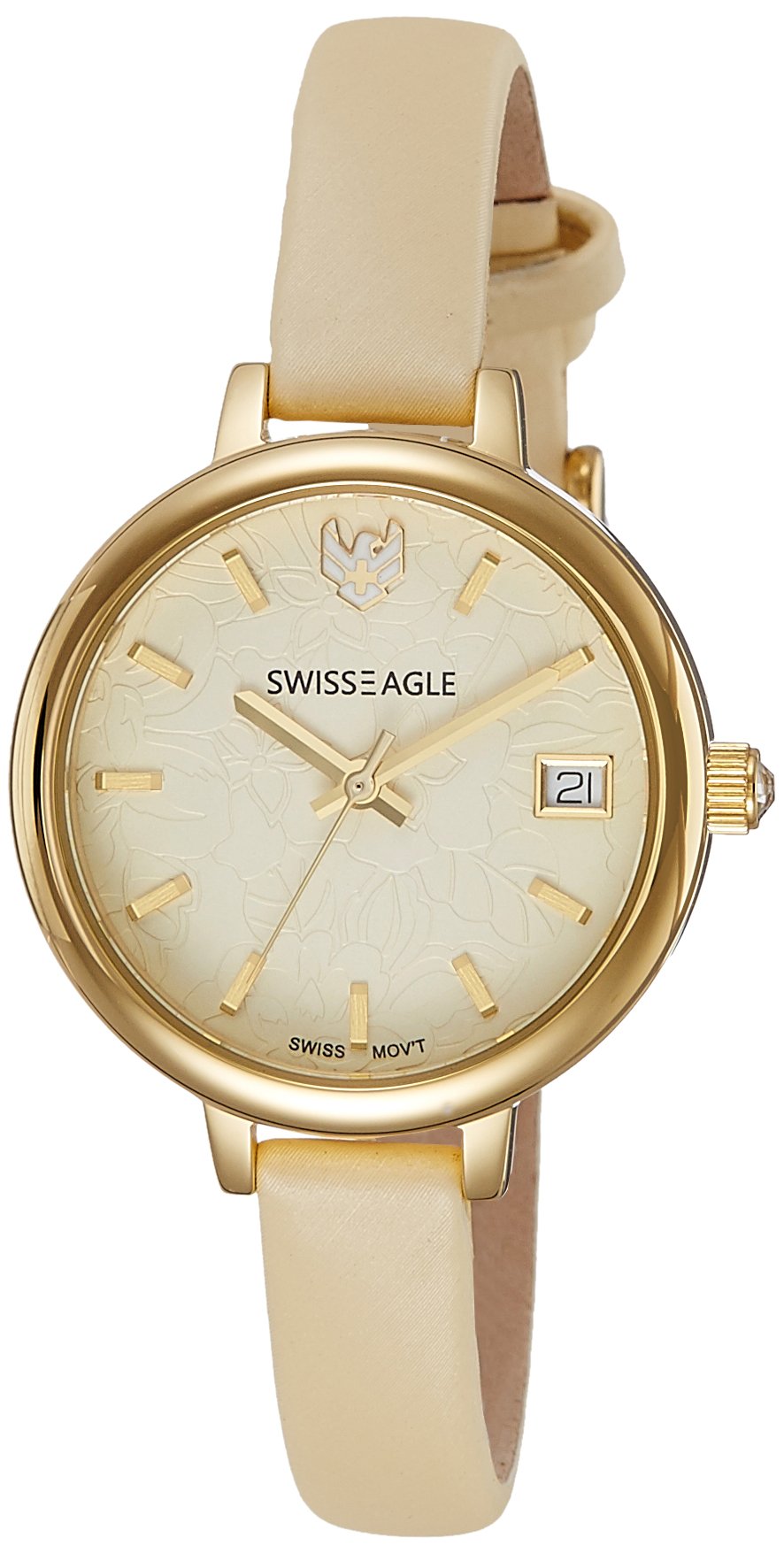 Swiss Eagle Analog White Dial Womens Watch-SE-9098LS-YG-09 (B01N8OINGC) Amazon Price History, Amazon Price Tracker