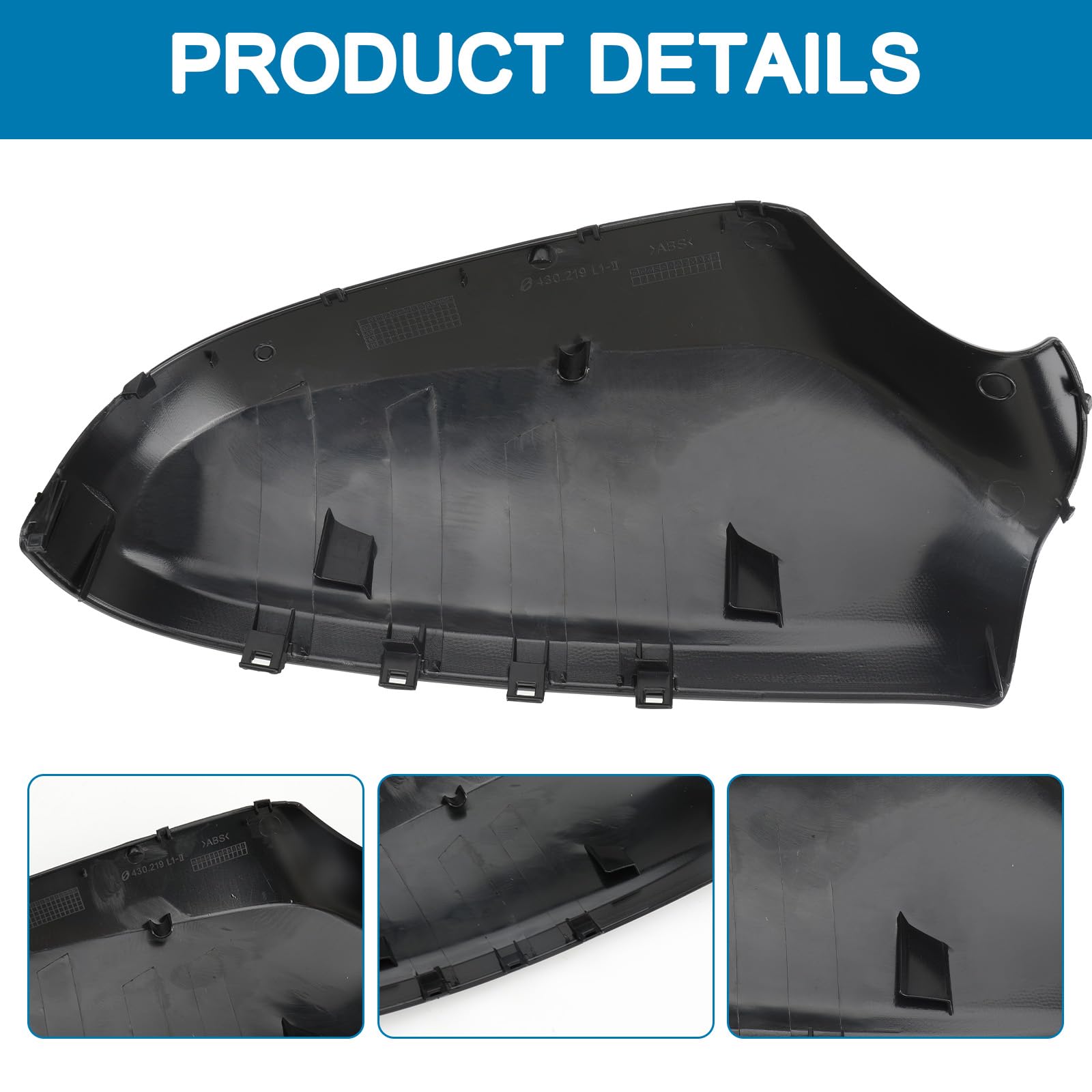 1 paio di coperture di ricambio per specchietto retrovisore per Opel Astra 2004-2009