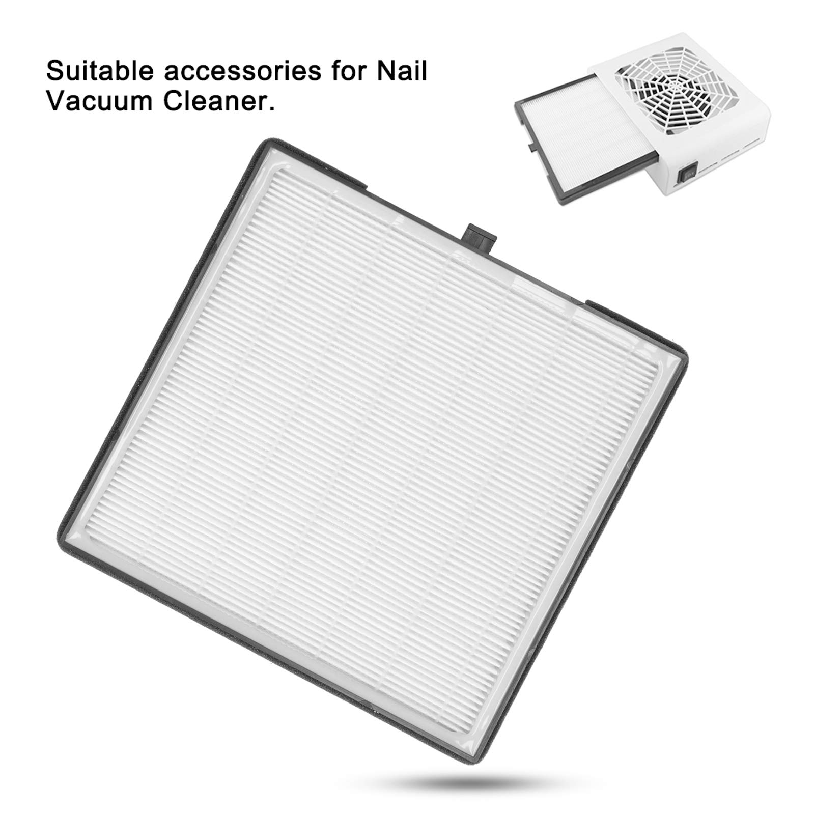 Horoper Pantalla de Filtro Colector de Polvo de Uñas, Filtro de Máquina Aspiradora de Polvo de Uñas, 2 Piezas de Filtros Colectores de Polvo de Uñas de 17,5 X 18 Cm para