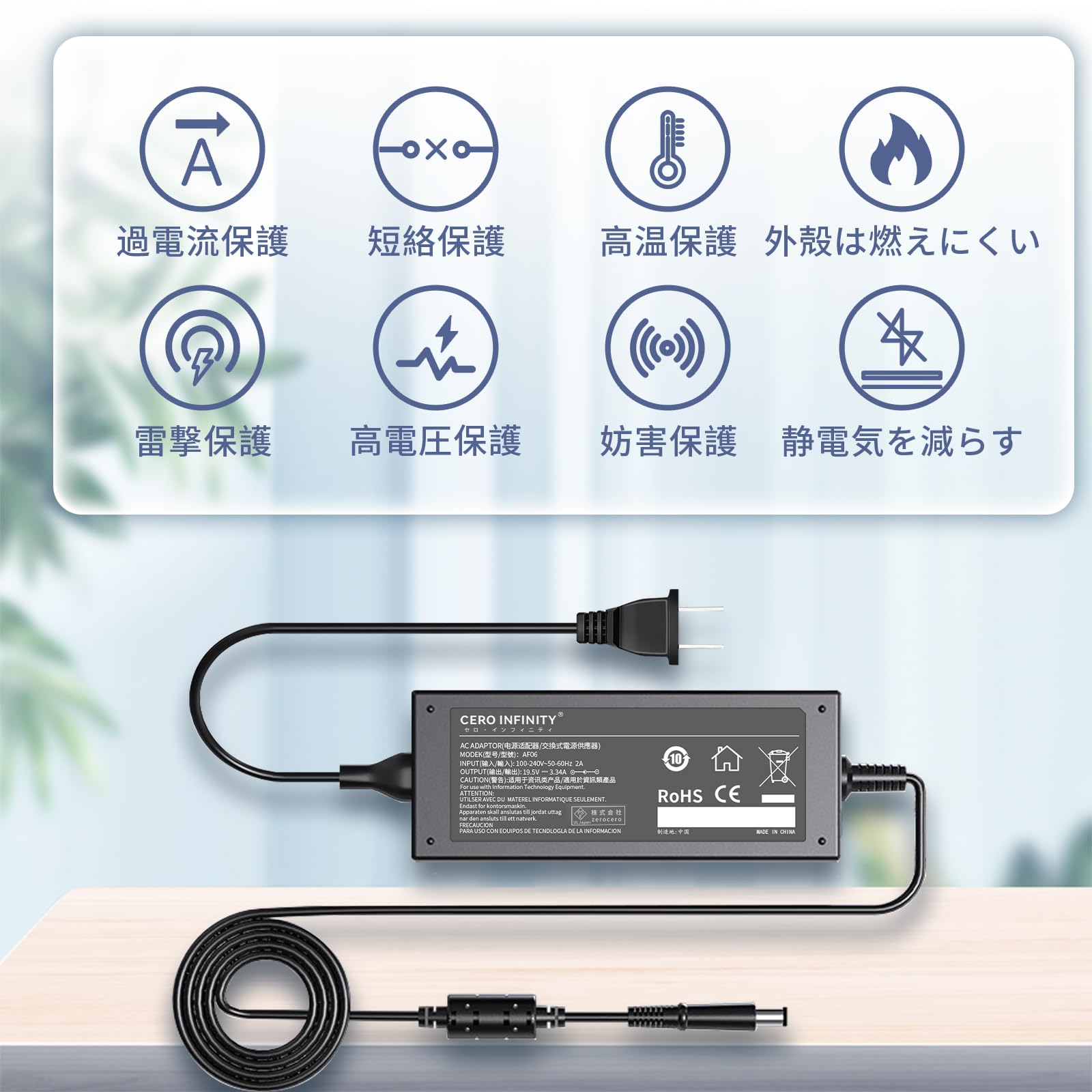 Amazon.co.jp: デルDell対応 17 (5748) ACアダプター 65W ノート