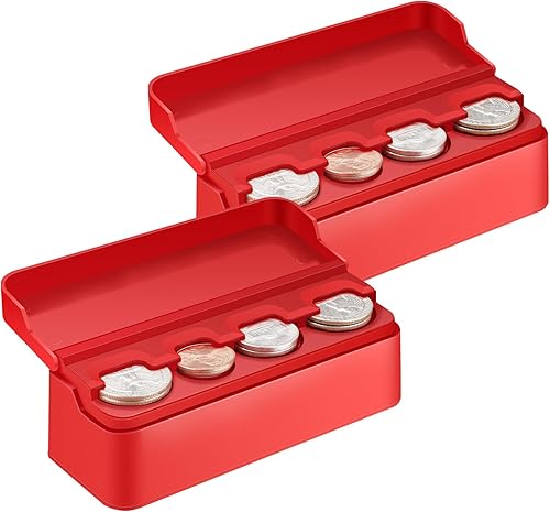 SINGARO Soporte para monedas para automóvil, organizador de cambio de monedas compatible con monedas de diferentes tamaños, soporte montado en el