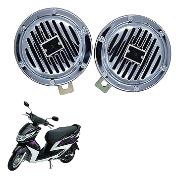 Vagary Bikes Horn Loud Air Horns Motorbike Classic Horns (Set of 2) for Yamaha Ray