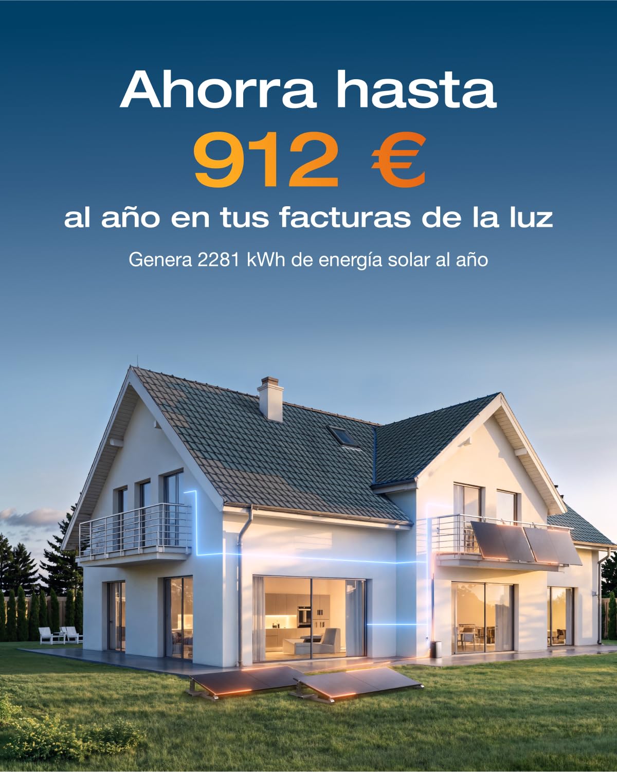 EF EcoFlow STREAM Pro batería de 1,92 kWh para kit solar, entrada solar de 2300 W 3 MPPT, dos puertos de CA 2300 W, microinversor de 600/800 W, ampliable a 11,52 kWh, control inteligente con IA