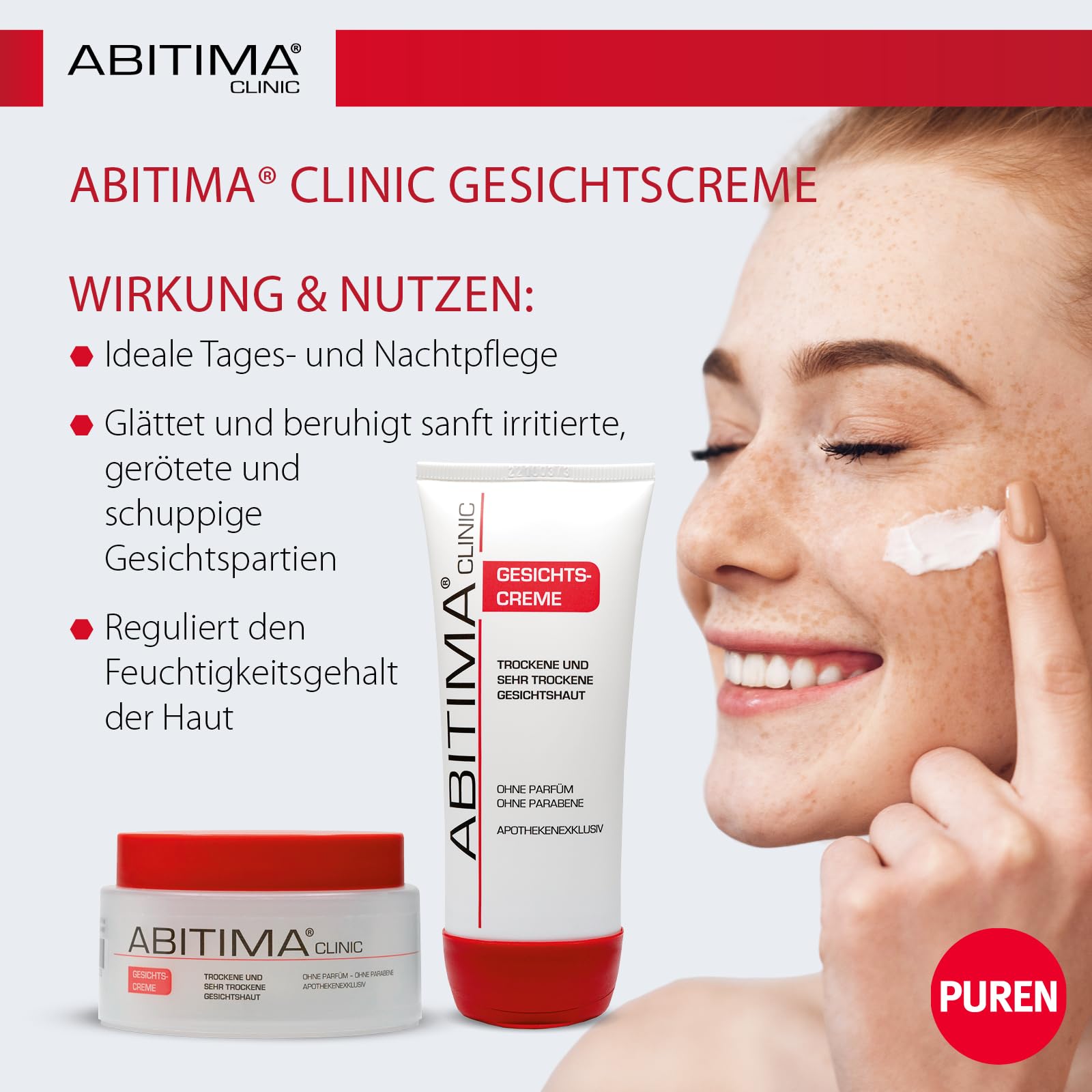 CLINIC Gesichtscreme 1000 ml – bei trockener Haut, beruhigt irritierte Haut, spendet intensive Feuchtigkeit, mit Lanolin, Vitamin E & Glycerin