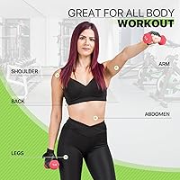 Vista 3 de Neoprene Coated Dumbbell Hand Weights Set – 1LB, 2LB, 3LB, 5LB Pairs for Strength Training and Home Workouts, Hex Shape for Stability and Non-Slip