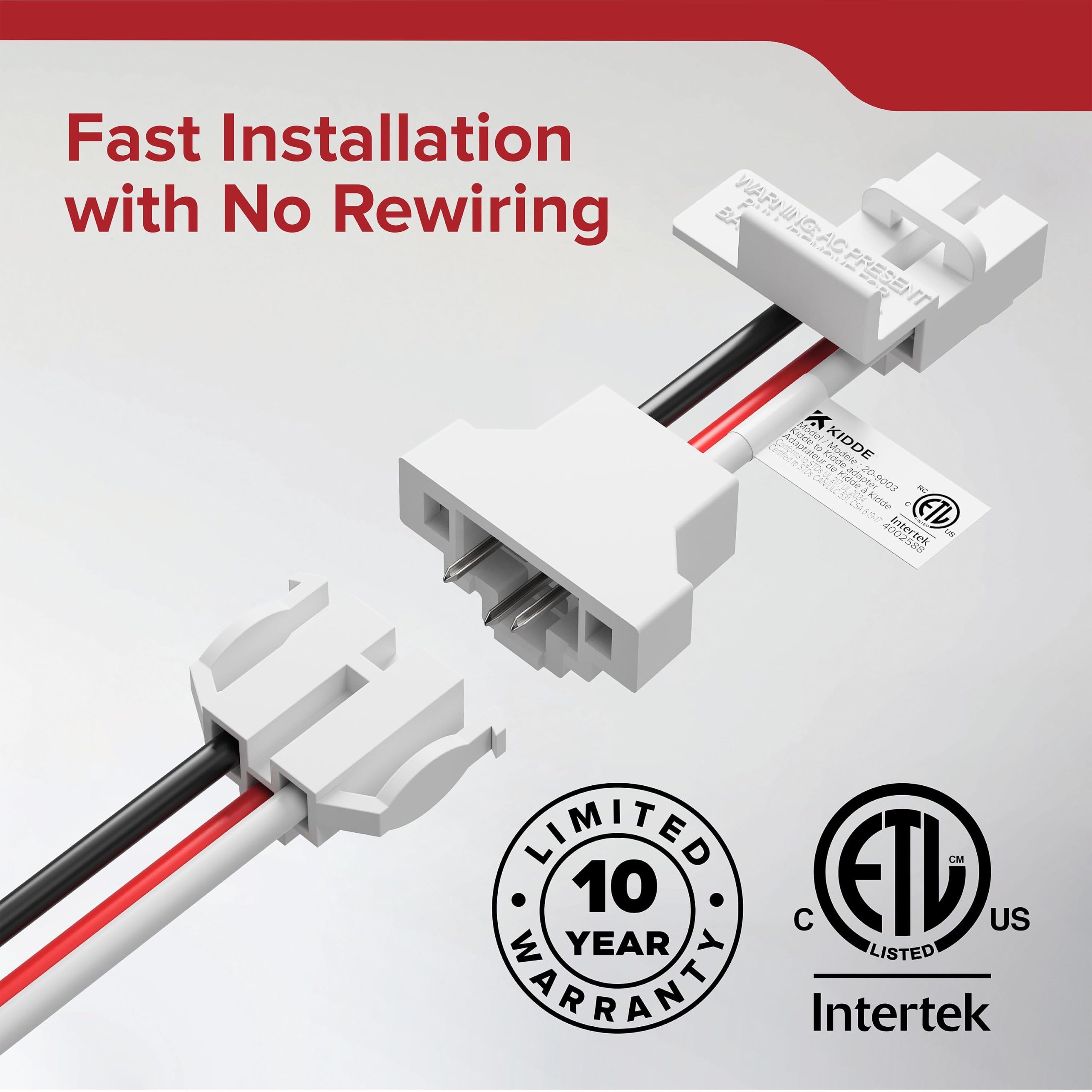 Kidde Wiring Adapter - Easy Smoke Detector Replacement -3