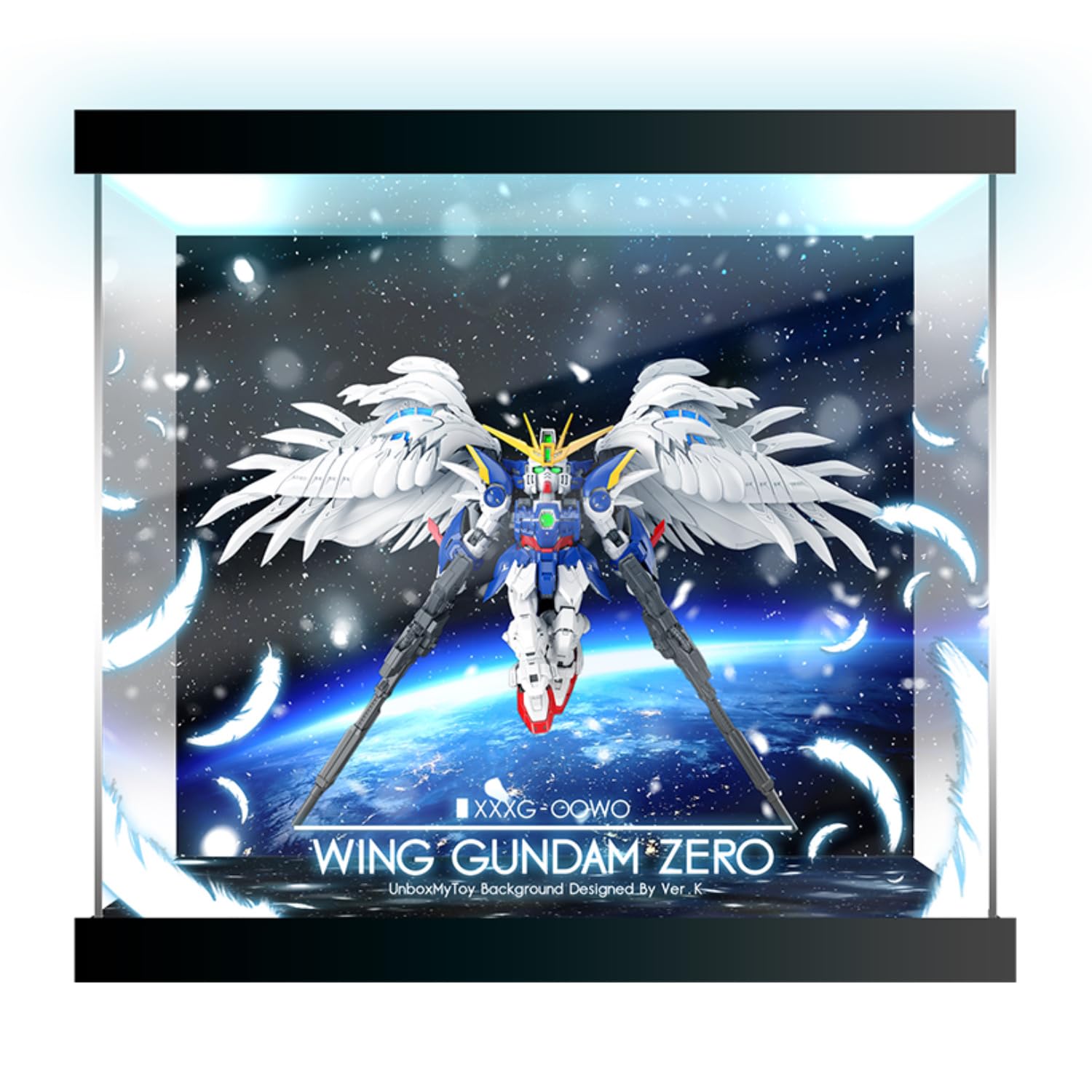 スペリオルディファイン ウィングガンダムゼロEW 完成品　ディスプレイケース付き スペリオルディファイン ウィングガンダムゼロEW 完成品 ディスプレイ