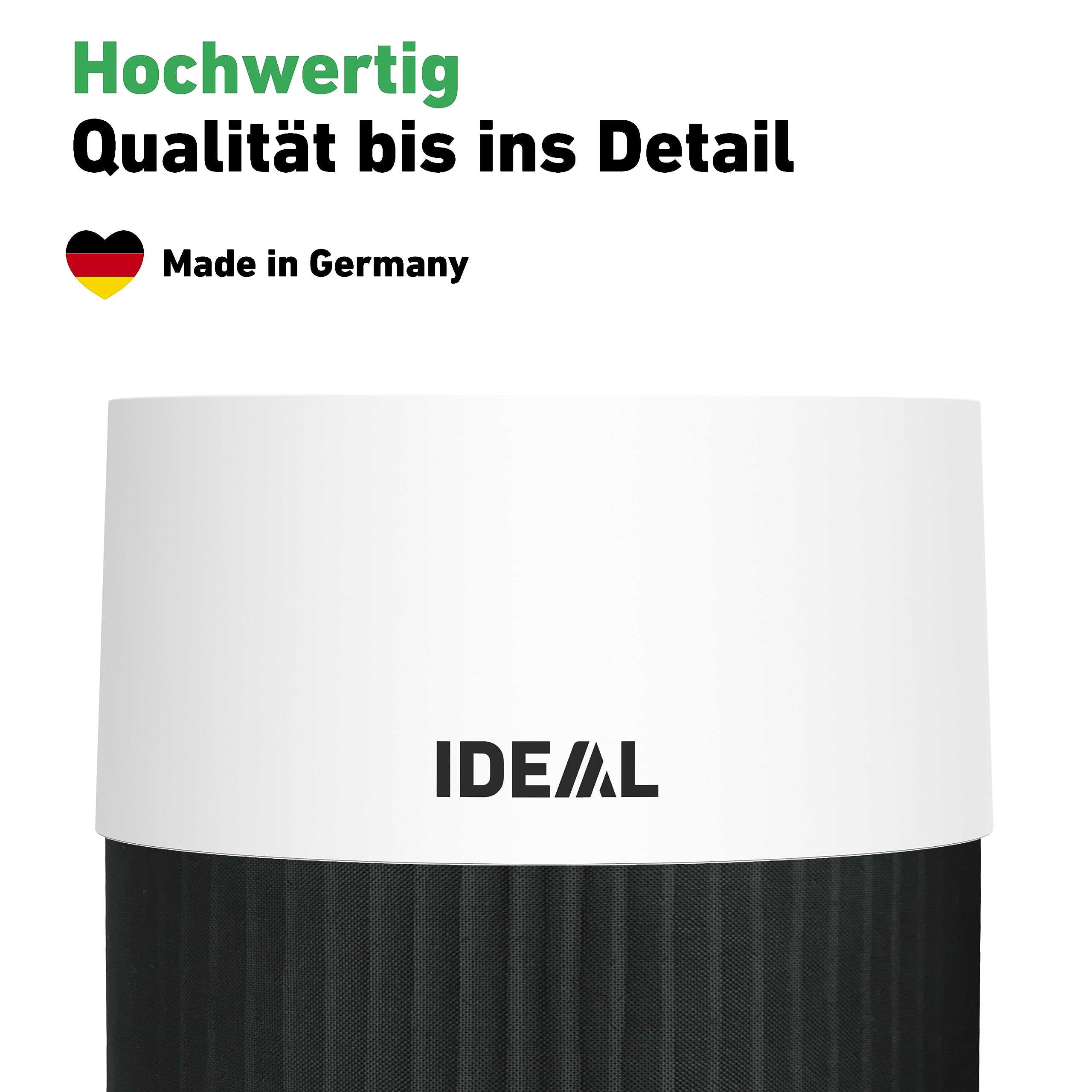 IDEAL - Luftreiniger AP30 PRO bis 40m² | Made in Germany | 99,99% Filterleistung HEPA Filter & Aktivkohlefilter | CADR 301 m³/h, gegen Allergene, Pollen, Bakterien, Zigarettenrauch, etc.