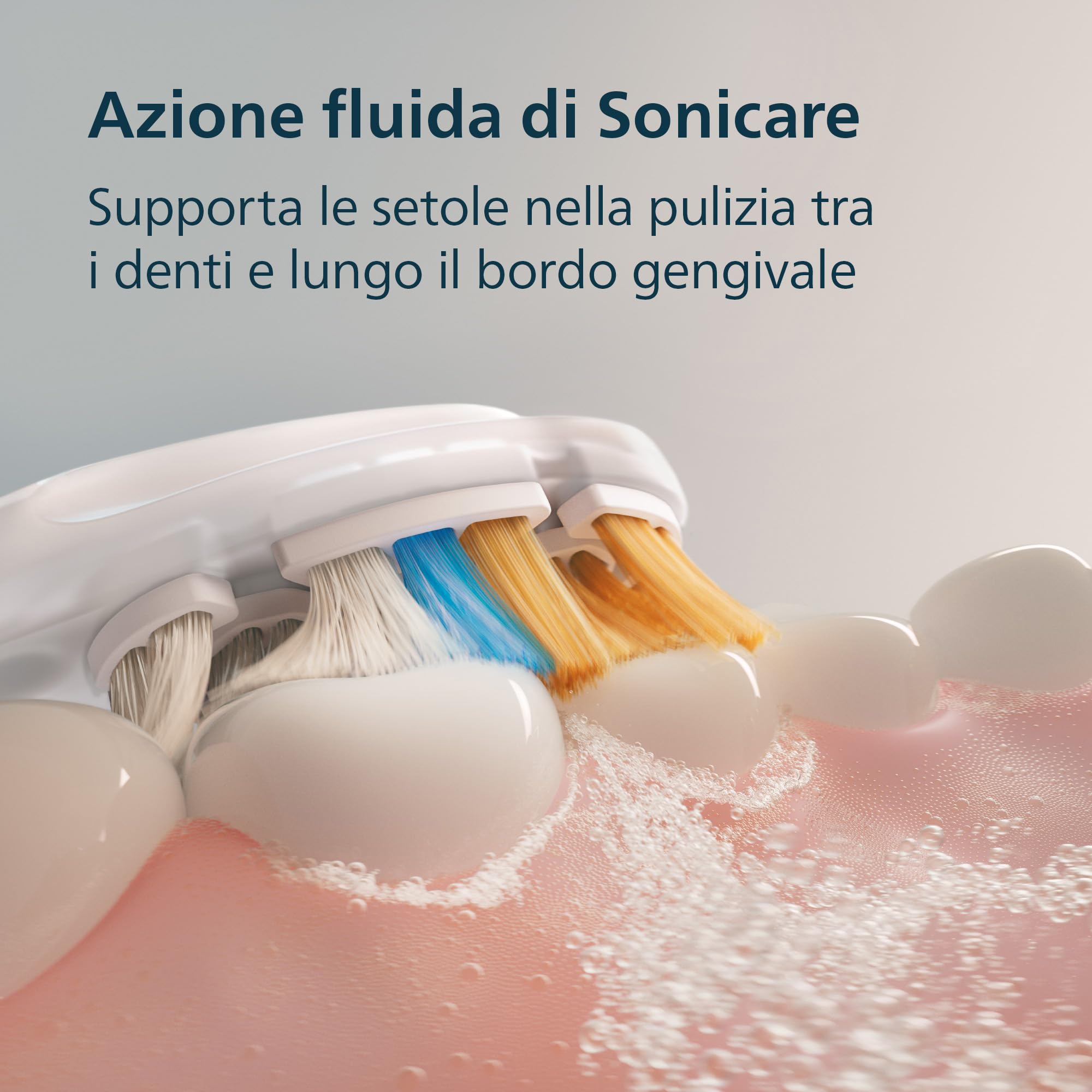 Philips Sonicare Next-Generation DiamondClean 8500 Spazzolino elettrico - con Feedback di pressione, 18 impostazioni, bianco polvere, HX8514/11
