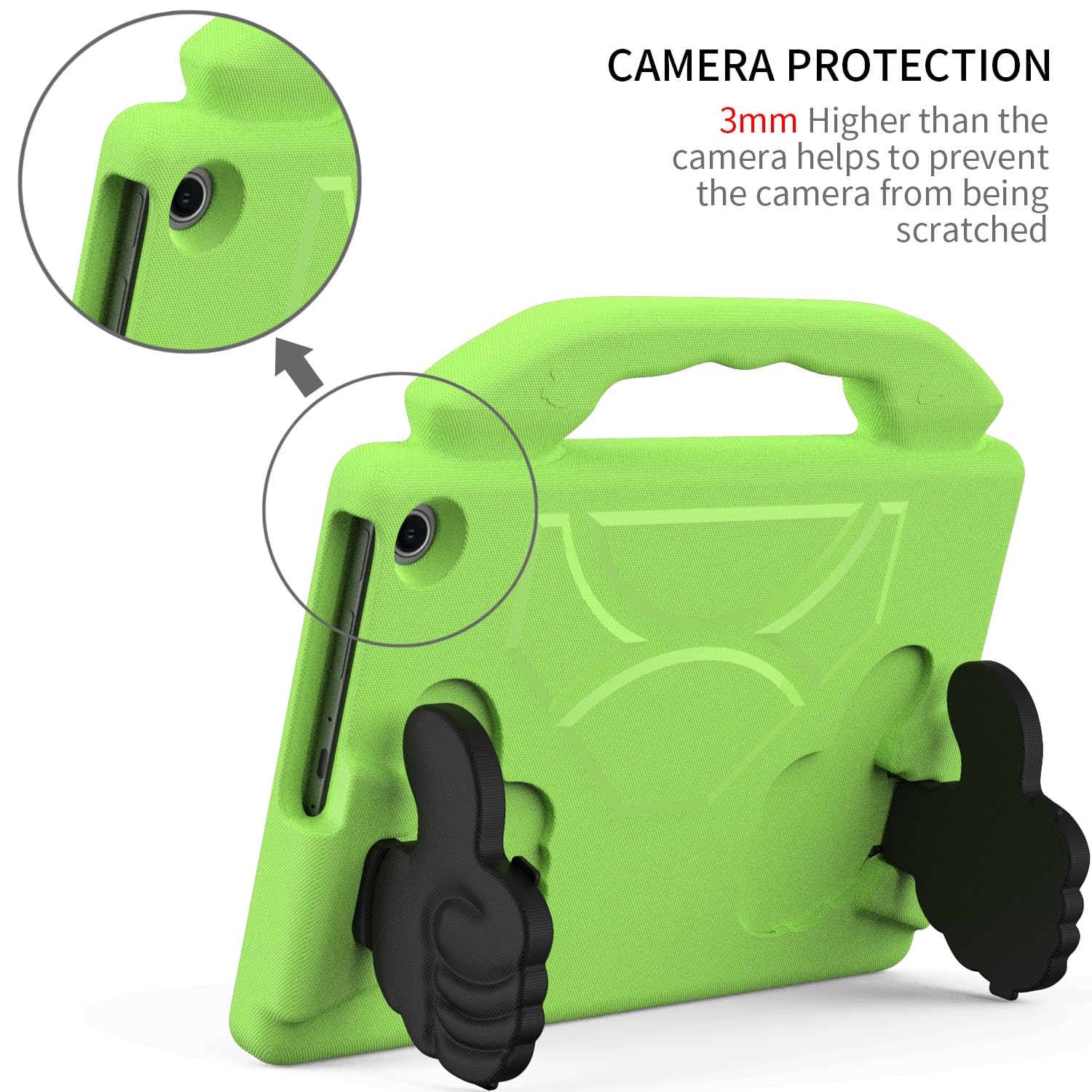Custodia protettiva per tablet PC compatibile con Fire Max 11 pollici, custodia per tablet del 2023, compatibile con bambini, antiurto, leggera, in EVA, resistente agli urti, resistente agli urti, con