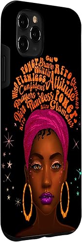 Miniatura 6 de iPhone 11 - Funda de melanina para mujer color negro color marrón para niñas y mujeres