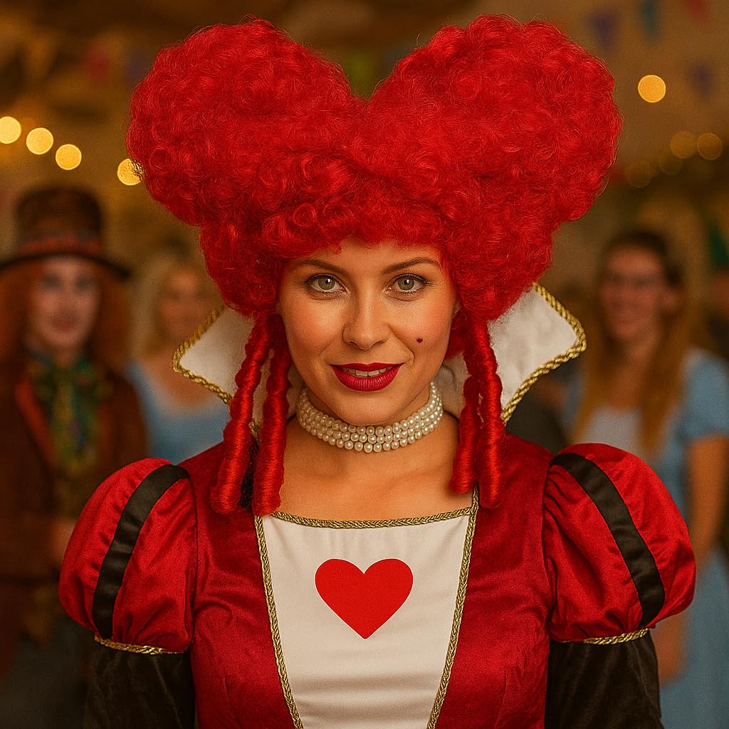 W WIDMANN MILANO Party Fashion - Peruka barokowa, arystokraci, dworzanie, renesans, kostiumy karnawałowe, sztuczne włosy, Halloween
