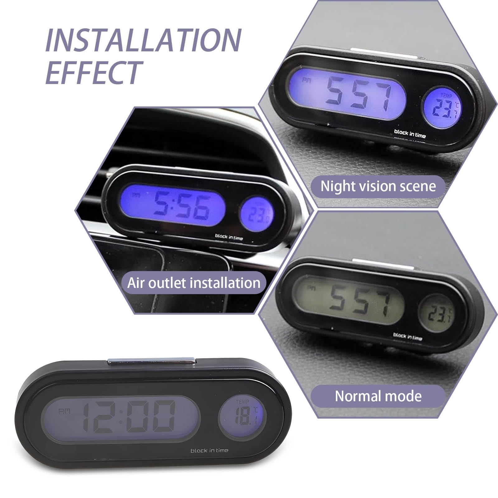 Led Digital Clock For Car