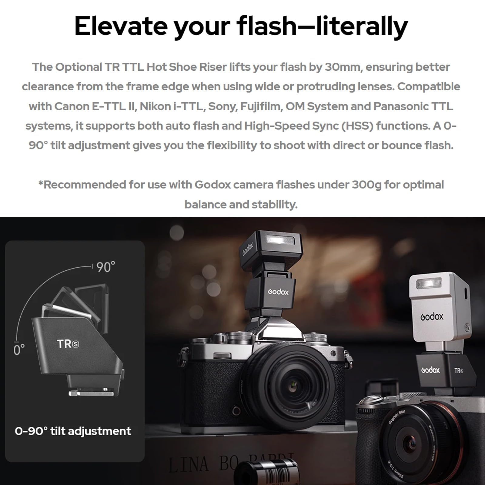 Godox IT20 S IT20S Mini Flash de cámara Compatible con cámaras Sony, TTL Godox Flash, 700 + Full Power, 1.5s Tiempo de Reciclaje, Carga USB-C, con difusor magnético y Filtro -Silver