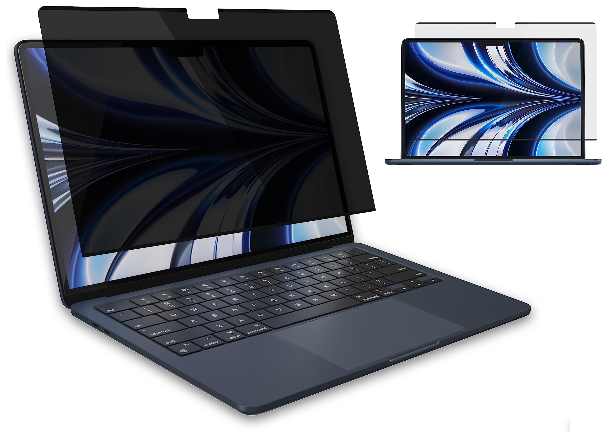 MyGadget Protection Écran Anti Spy Apple MacBook Air 13,6 pouces 2022 Filtre magnétique Amovible