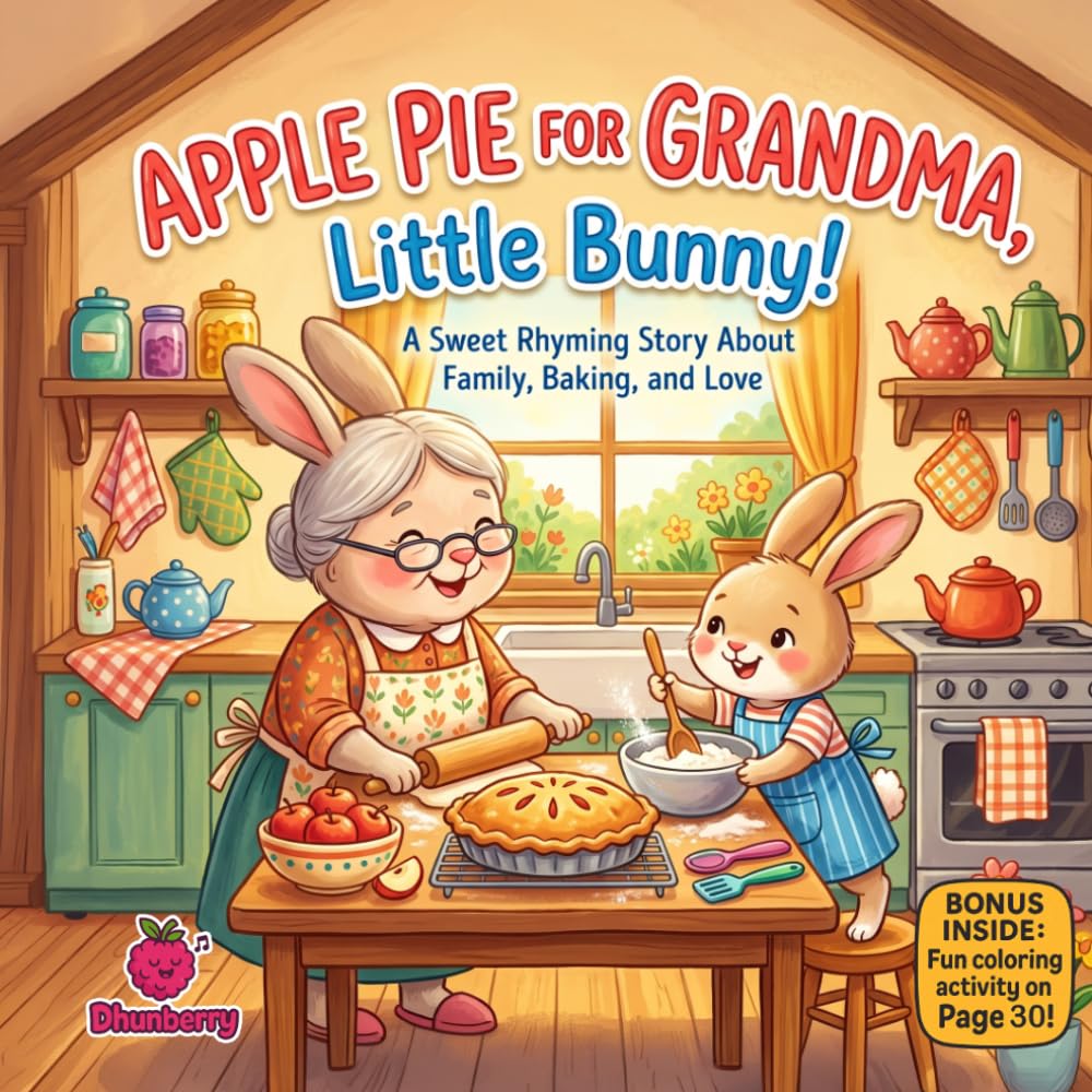 Apple Pie for Grandma, Little Bunny!: A Funny Rhyming Story About Baking, Family Love, and Sweet Mistakes