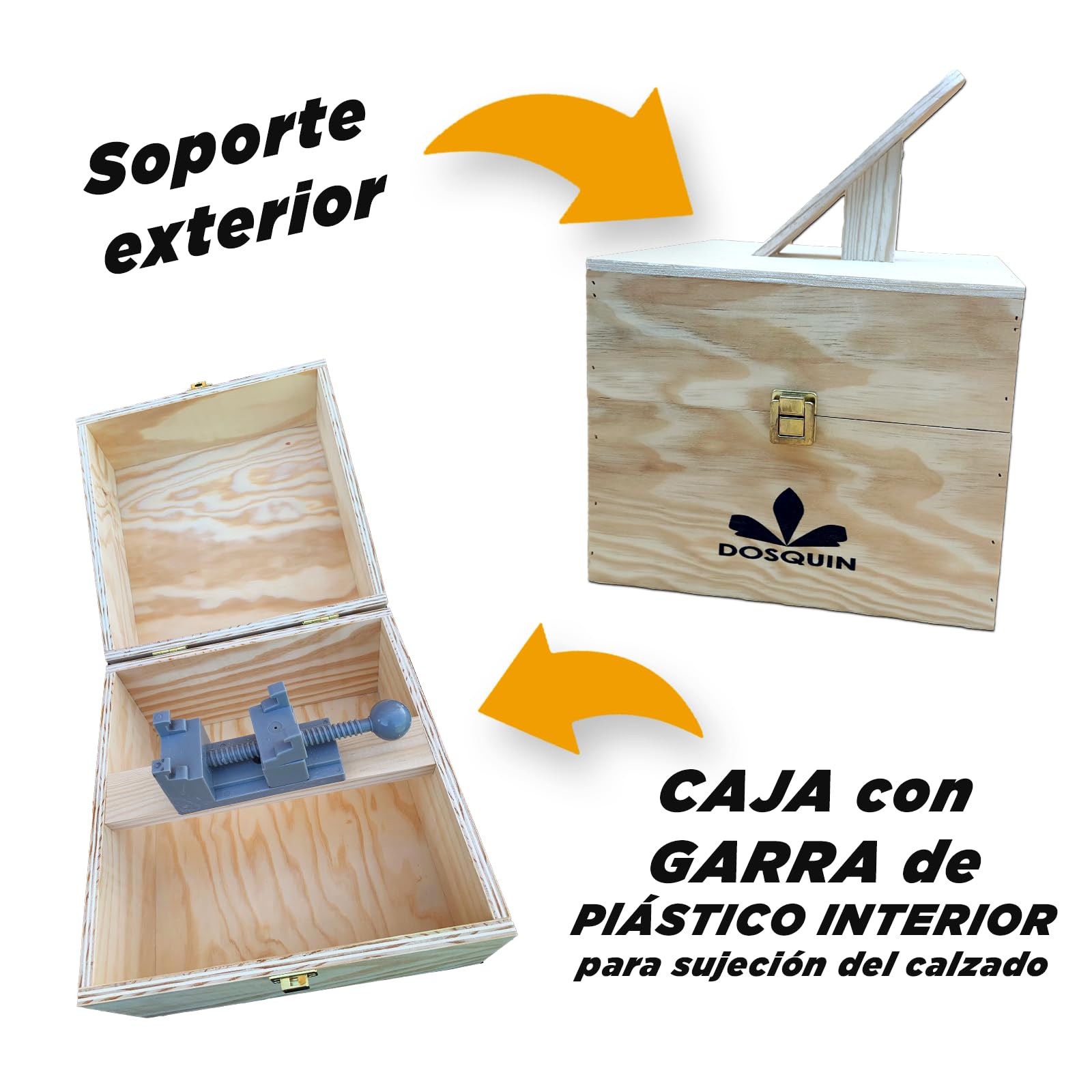 ECO BOX, Limpieza de Zapatillas, Limpia Zapatos, Kit Limpieza Zapatillas, Incluye Garra Metálica de Sujección Interior 360° Hormas Hombre Hormas Mujer Pastillas