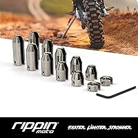 Vista 6 de Juego de 12 piezas de pesas para ruedas de motocicleta Kit con acabado de níquel mecanizado por CNC Pesos de radios de latón para equilibradora