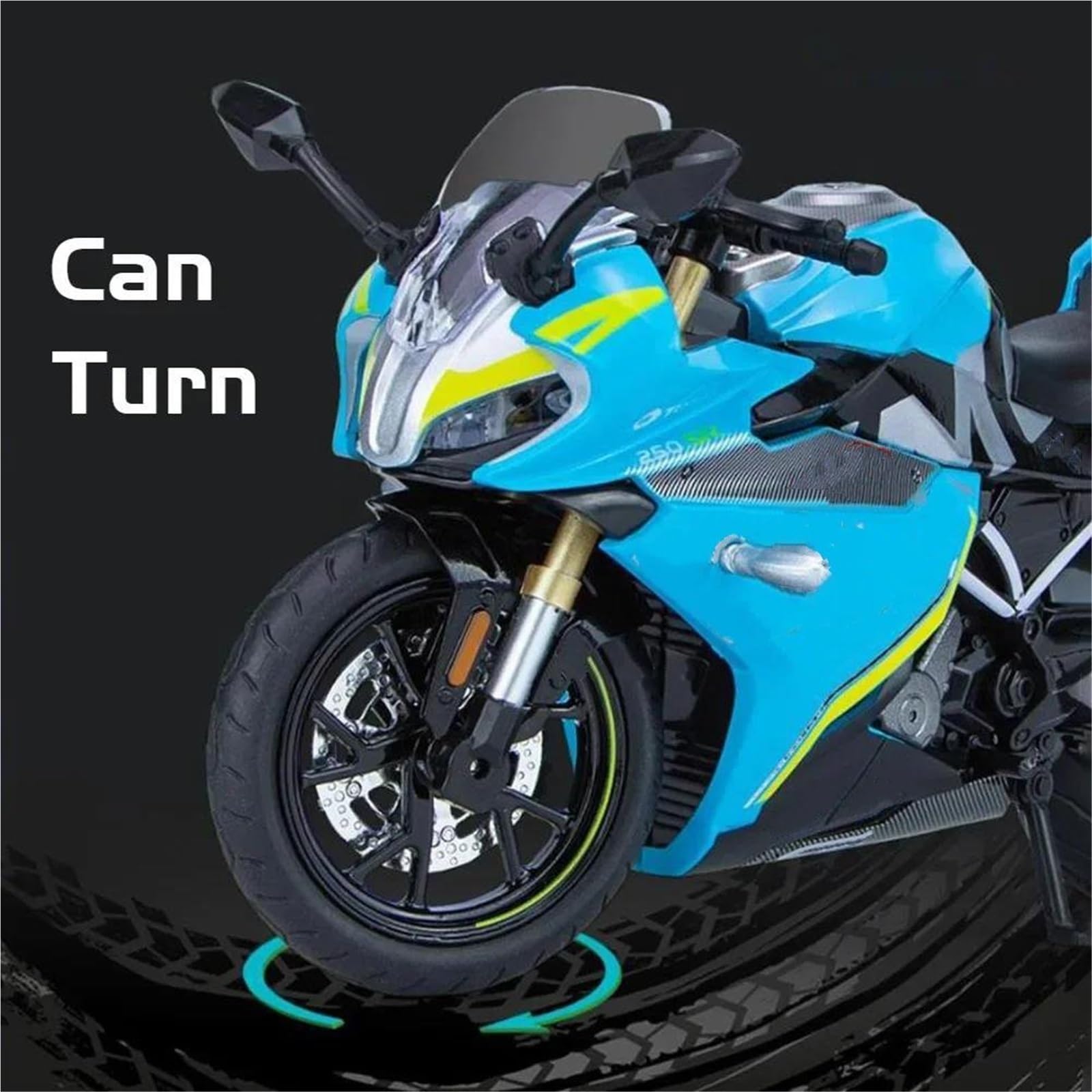 Maßstabgetreues Modell Motorrad-Simulation Im Maßstab 1:12, Wertvolles Geschenk, Display, Sound, Licht, Für CFMOTO Für Breeze 250SR(Blu)