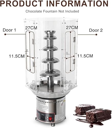 Miniatura 4 de Cubierta de fondue de chocolate comercial, cubierta grande de 4 a 7 niveles, cubierta de máquina de cascada de chocolate, cubierta de torre de
