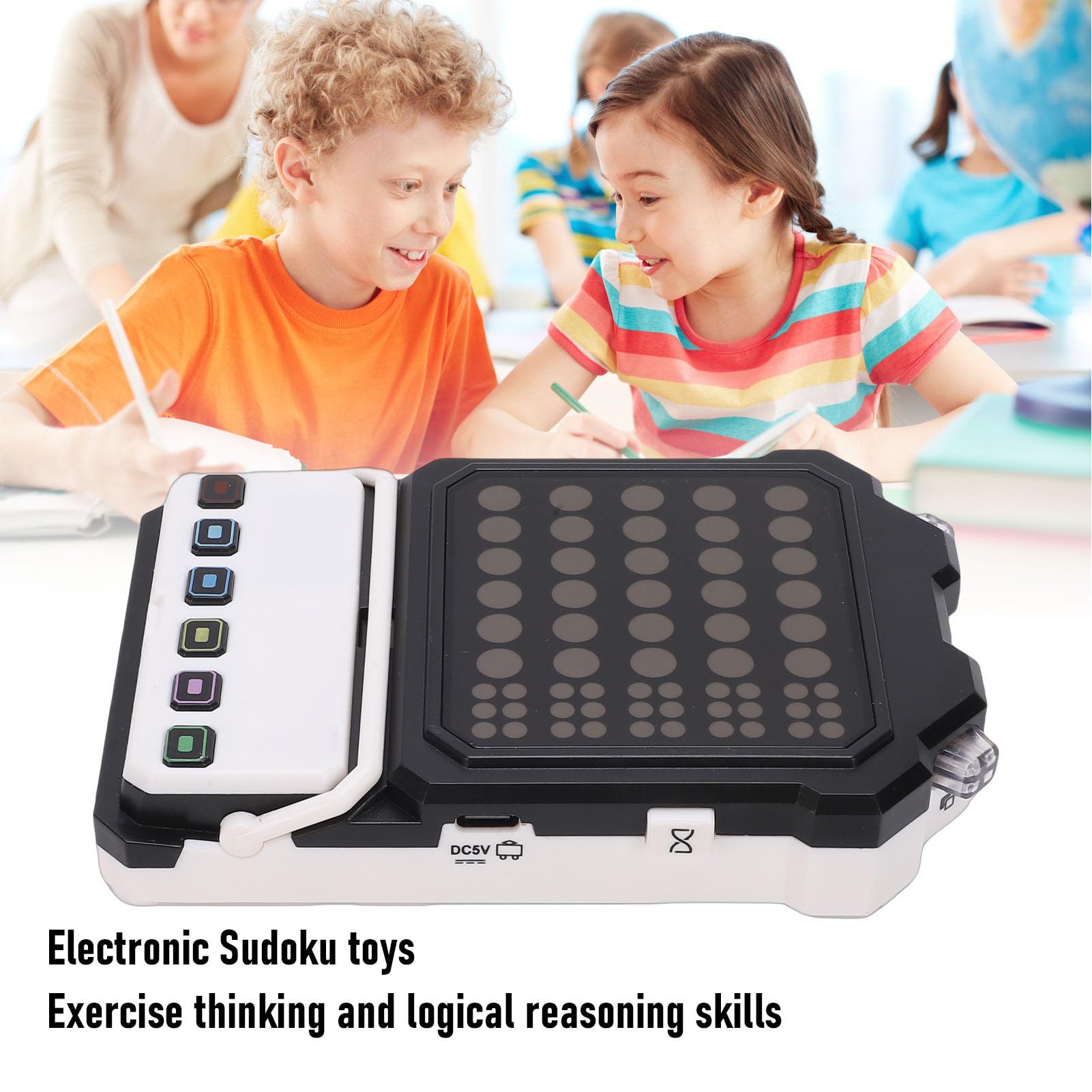 Gioco Sudoku Elettronico Interattivo Rompicapo Puzzle Educativo con Tavola di Plastica Colorata