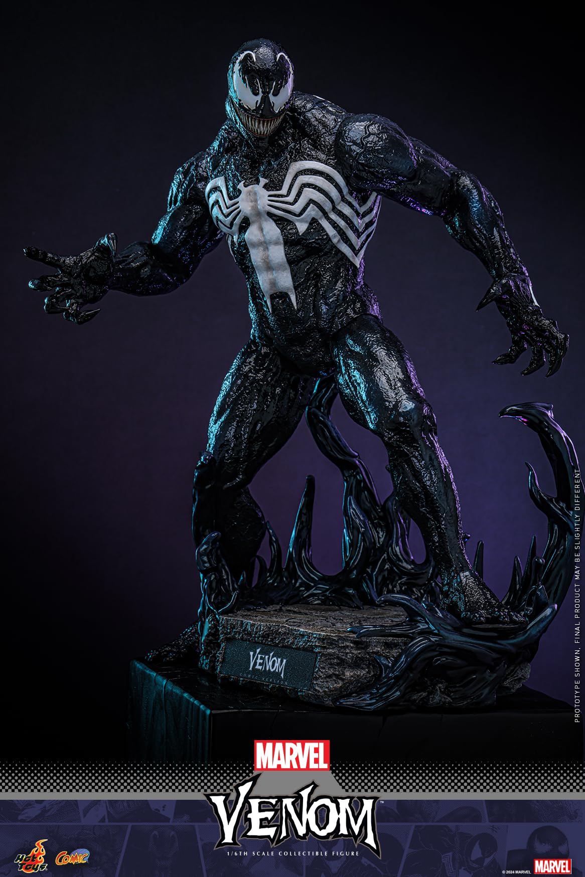 Cómic obra maestra Marvel Comics Venom escala 1/6
