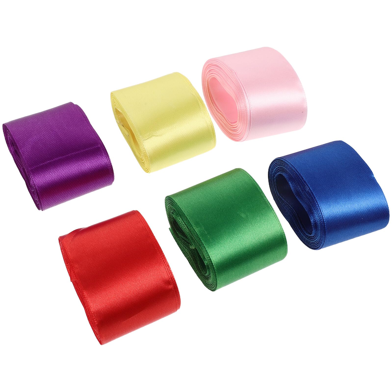 Cinta para envolver regalos fácil de usar, 6 rollos de 5 cm para lazos perfectos en ramos
