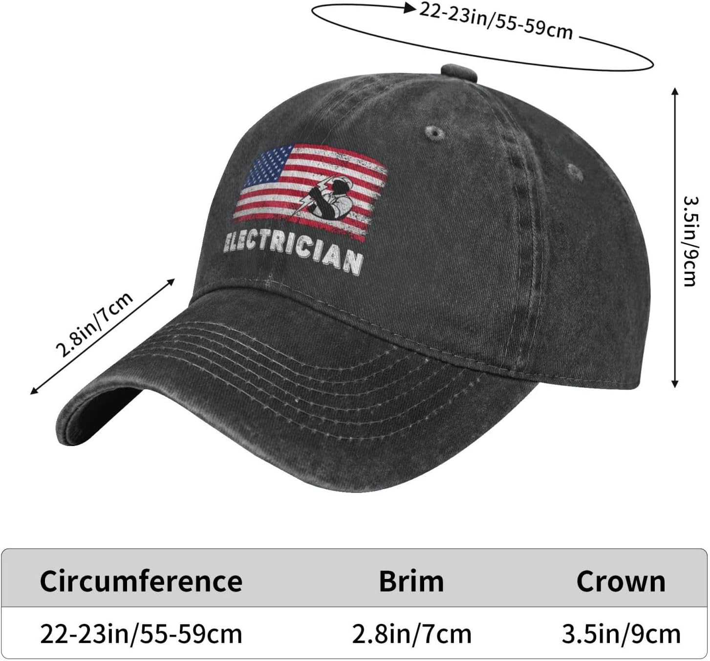 American Flag Casquette Hat Dad Trucker Flat Bill Baseball Cap for Men Women Vintage Adjustable - Image 7