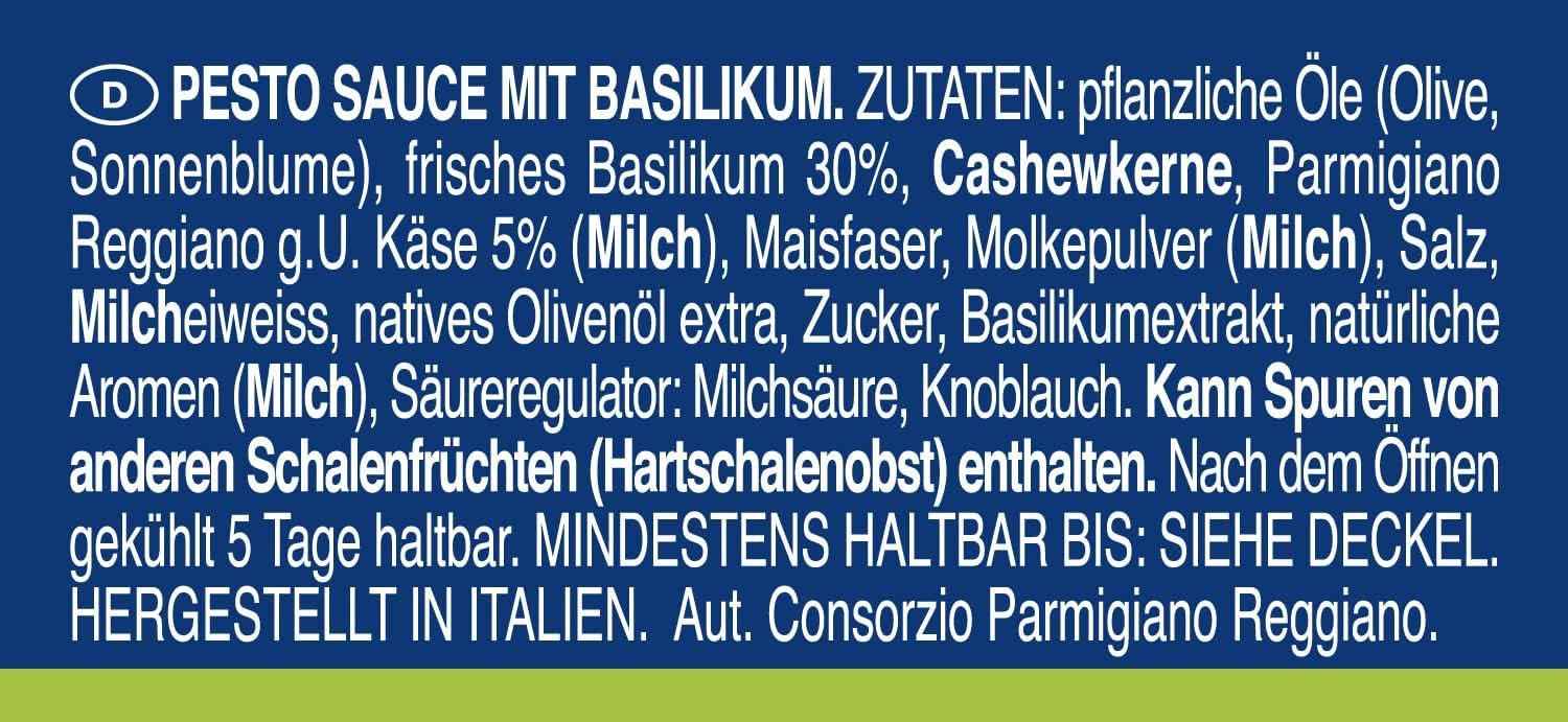 24x Barilla Pesto alla Genovese 190g | Glutenfreie Italienische Pasta-Sauce mit 100% italienischem Basilikum und Parmigiano Reggiano, Nudel-Soße + Beni Culinari Kostenloser Schlüsselanhänger