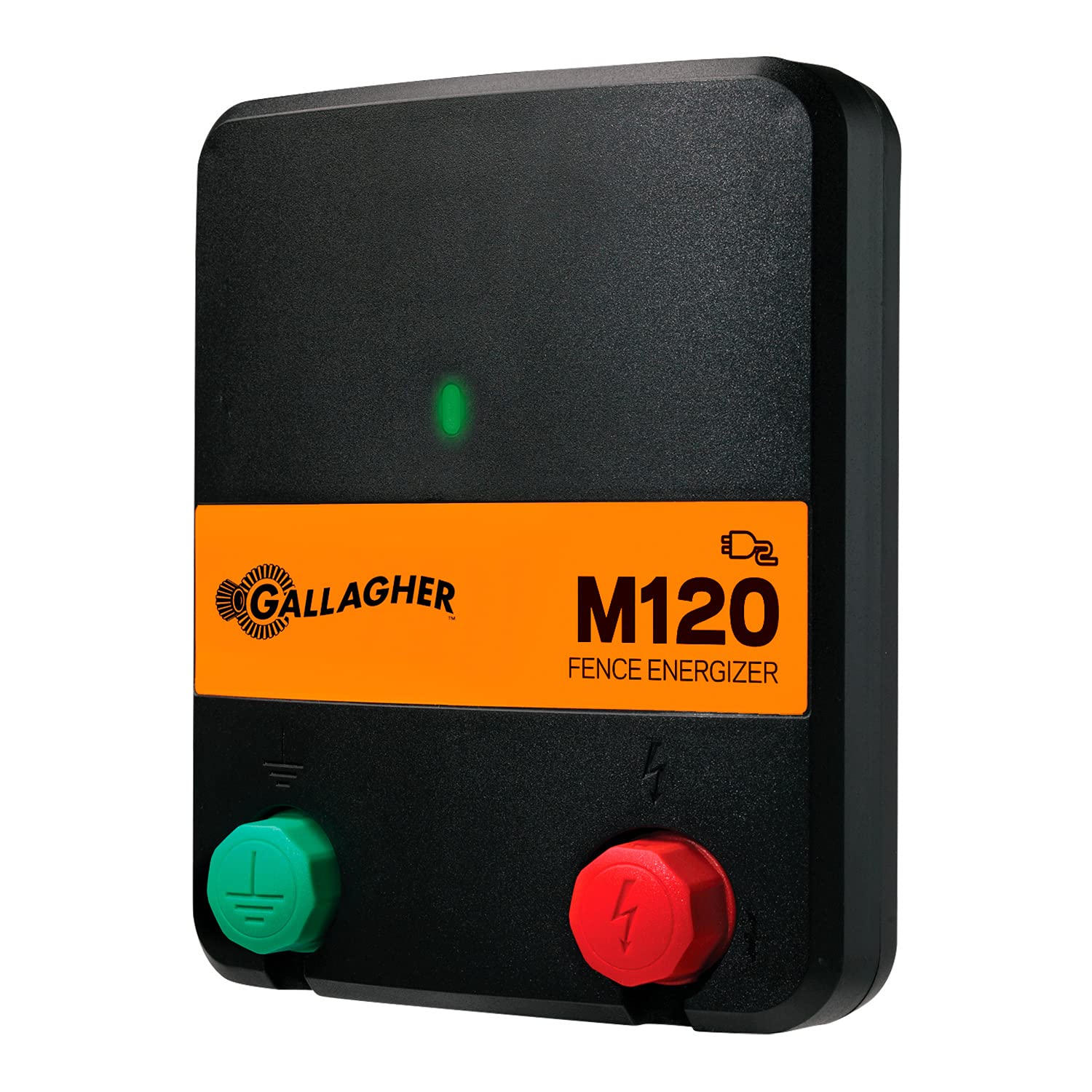 Gallagher Weidezaungerät/Netzgerät M120 (230V) - Elektrozaun für Hasen & Kaninchen, Hunde, Katzen, Pferde, Rinder - Geeignet für Weidezäune bis 30 km
