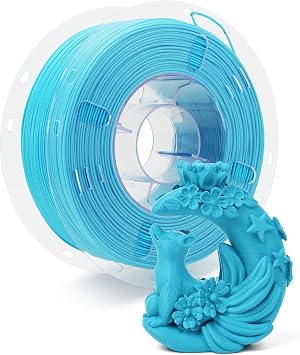 Rapid PLA+ Filament 1.75mm Cyan,PLA 3D Printer Filament for 30-600mm/s Fast Printing,Enhanced Fluidity,Dimensional Accuracy 0.02 mm,Born for High Speed 3D Printer,1kg2.2lbs